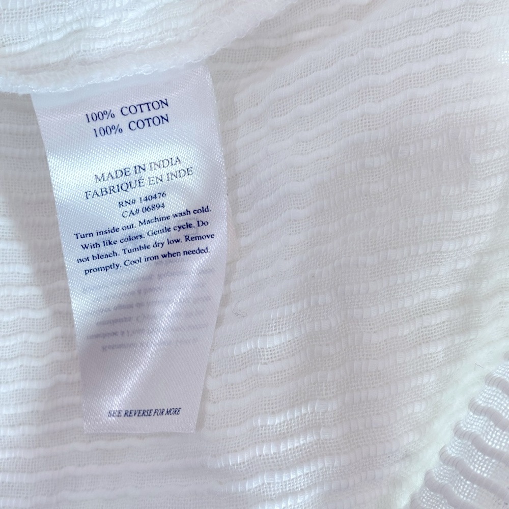 Faherty white top size small - image 7